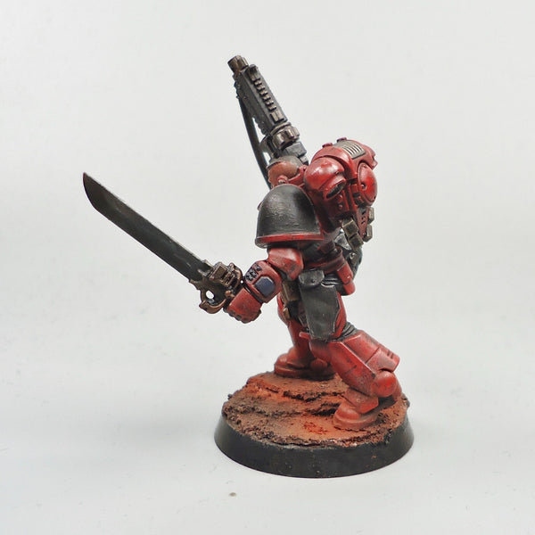 Blood Angels Converted Lieutenant Painted - Warhammer 40k Army Space Marines