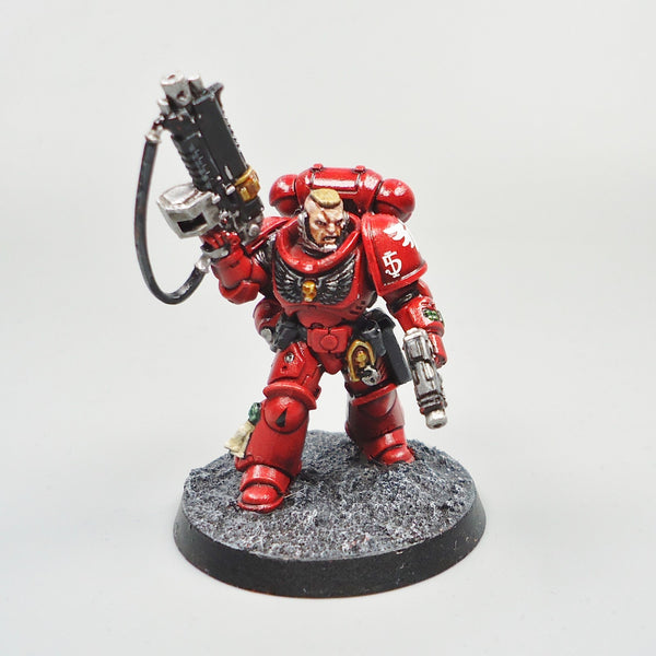 Blood Angels Lieutenant Painted - Warhammer Army - Space Marines - GW - 40,000