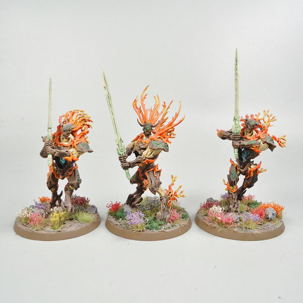 Warhammer - Age of Sigmar - Sylvaneth - Kurnoth Hunters x3 Painted