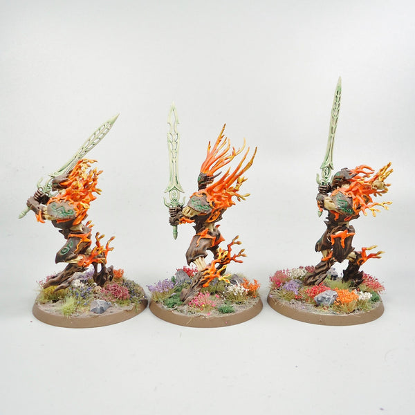 Warhammer - Age of Sigmar - Sylvaneth - Kurnoth Hunters x3 Painted