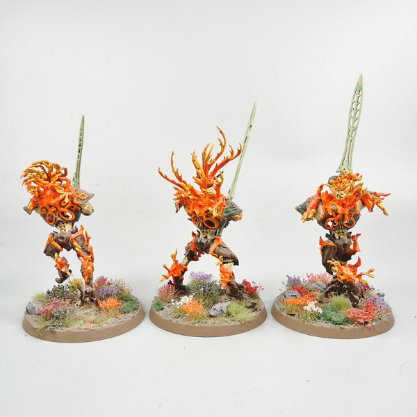 Warhammer - Age of Sigmar - Sylvaneth - Kurnoth Hunters x3 Painted