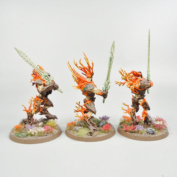 Warhammer - Age of Sigmar - Sylvaneth - Kurnoth Hunters x3 Painted