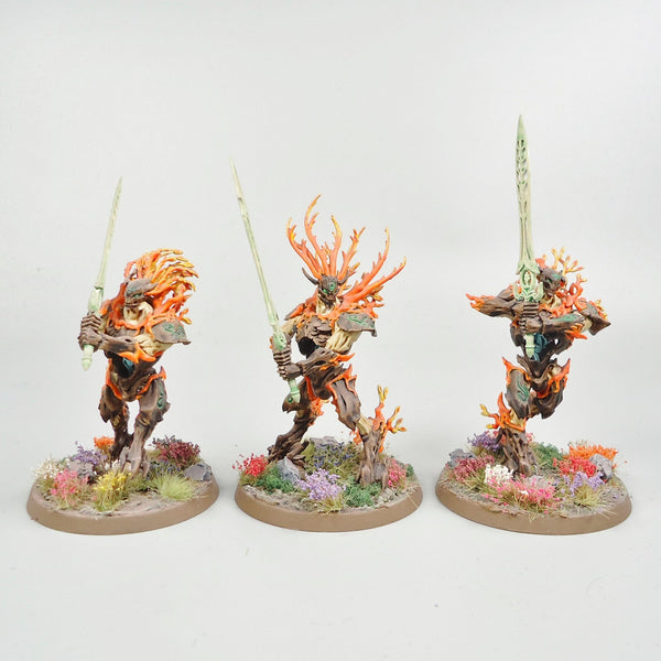 Warhammer - Age of Sigmar - Sylvaneth - Kurnoth Hunters x3 Painted