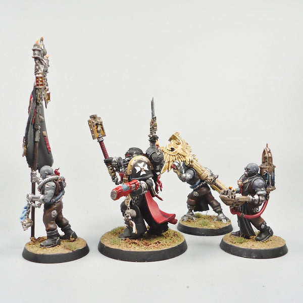 Black Templars Grimaldus & Retinue Painted - Warhammer 40k - Space Marines - GW