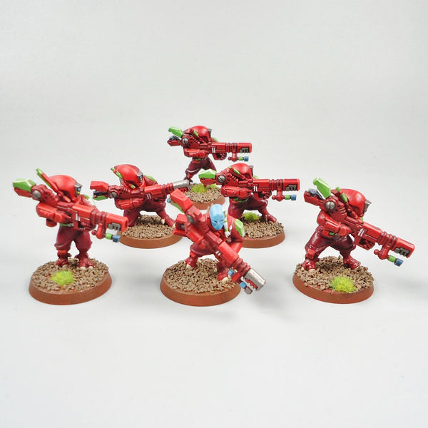 Tau Empire Troops x6 Painted and Based - Warhammer 40k - 40,000 - GW