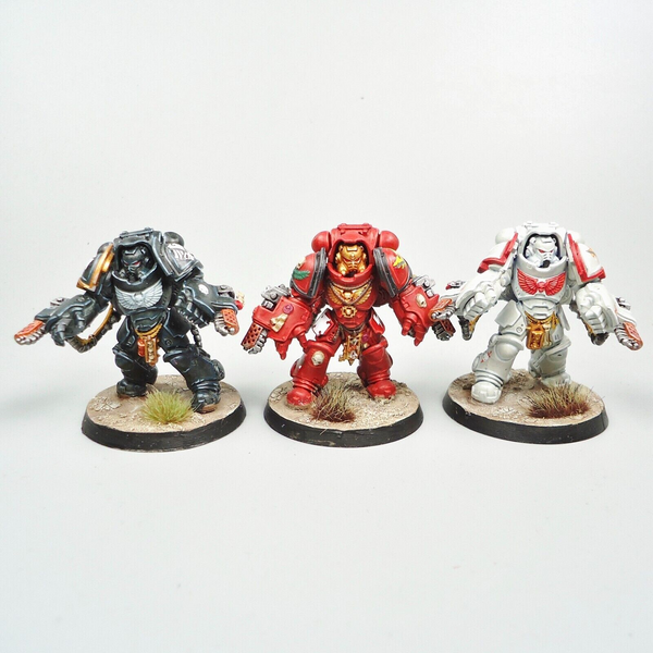 Primaris Aggressors x3 Painted - Warhammer 40k - Space Marines - Unnumbered Sons