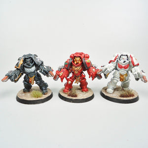 Primaris Aggressors x3 Painted - Warhammer 40k - Space Marines - Unnumbered Sons