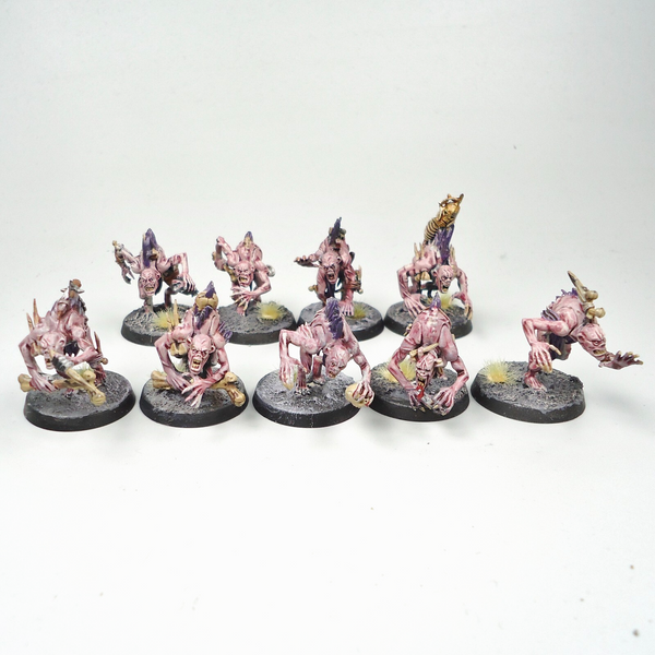 Flesh Eater Courts Crypt Ghouls x9 Painted -Warhammer Fantasy - Age of Sigmar