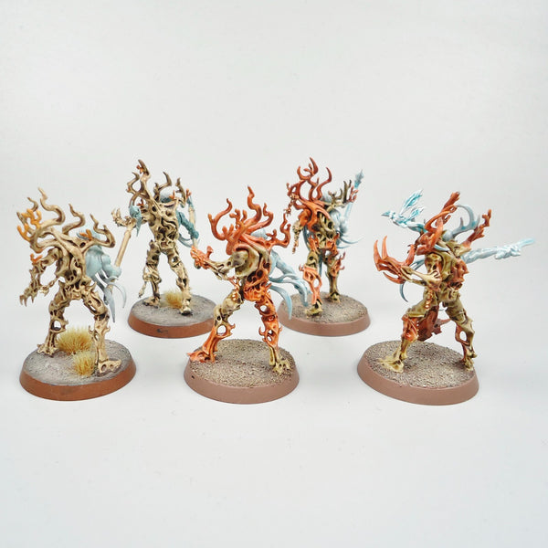 Sylvaneth Tree Revenants x5 Painted - Warhammer Fantasy - Age of Sigmar