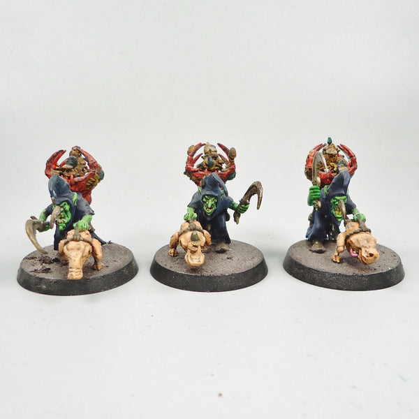 Sneaky Snufflers x3 Painted - Warhammer Fantasy - Age of Sigmar, Gloomspite Gitz
