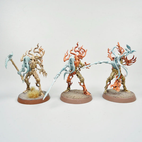 Sylvaneth Tree Revenants x5 Painted - Warhammer Fantasy - Age of Sigmar