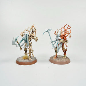 Sylvaneth Tree Revenants x5 Painted - Warhammer Fantasy - Age of Sigmar