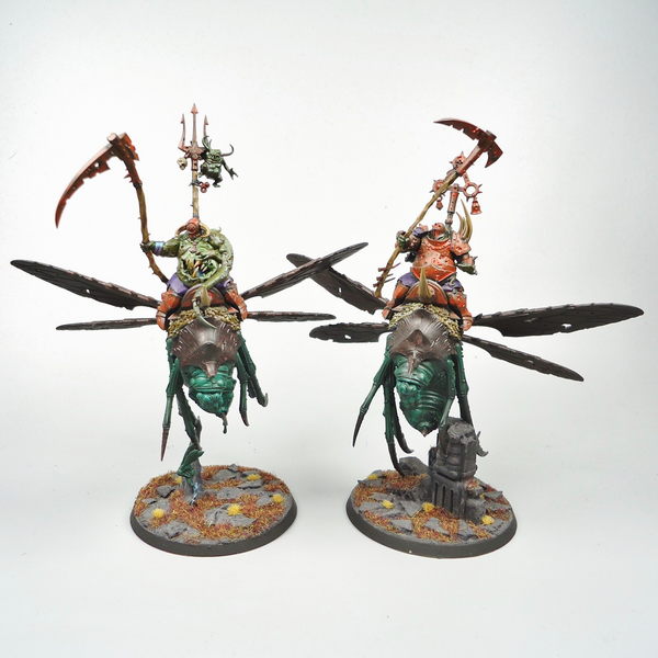 Pusgoyle Blightlords x2 Painted - Warhammer Age Of Sigmar - Maggotkin of Nurgle