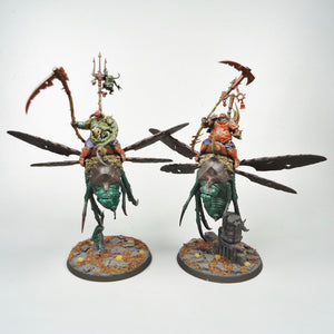 Pusgoyle Blightlords x2 Painted - Warhammer Age Of Sigmar - Maggotkin of Nurgle