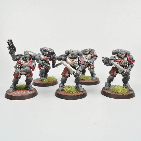 Space Marines Raven Guard Primaris Reivers x5 Painted - Warhammer 40k