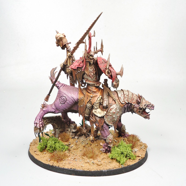 Kruleboyz Killaboss on Great Gnashtoof Painted - Warhammer Fantasy Age of Sigmar
