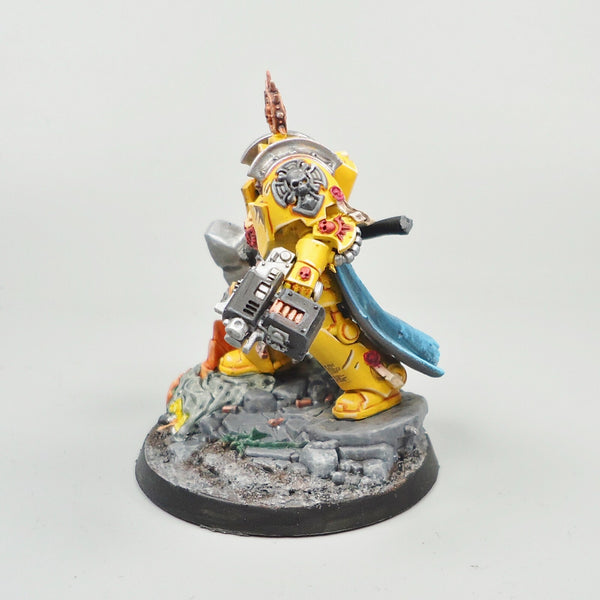 Imperial Fists Converted Captain Painted - Warhammer 40k Space Marines