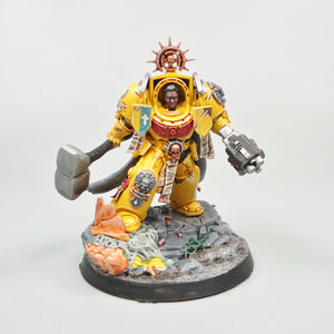 Imperial Fists Converted Captain Painted - Warhammer 40k Space Marines