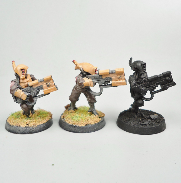 Tau Empire Pathfinders x3 Painted / Undercoated - Warhammer 40k Metal