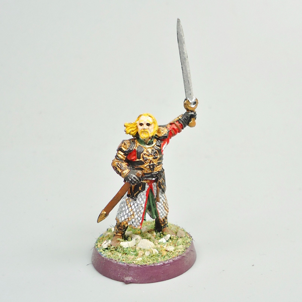 King Theoden Painted and Based - Warhammer LOTR - Lord Of The Rings