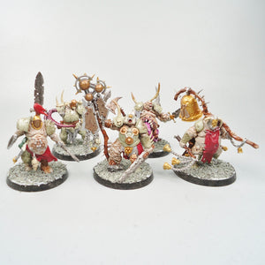 Putrid Blightkings x5 Painted - Death Guard Warhammer 40k Chaos Space Marines