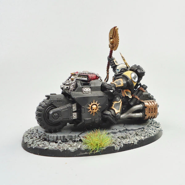 Imperial Fists Chaplain On Bike Painted -  Warhammer 40k Space Marines
