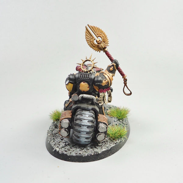 Imperial Fists Chaplain On Bike Painted -  Warhammer 40k Space Marines