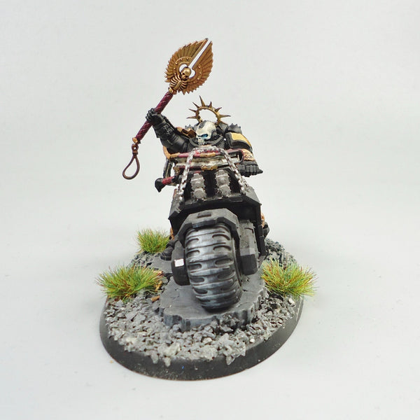 Imperial Fists Chaplain On Bike Painted -  Warhammer 40k Space Marines