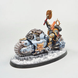 Warhammer 40k Space Wolves Chaplain On Bike Painted - Space Marines, GW, 40,000