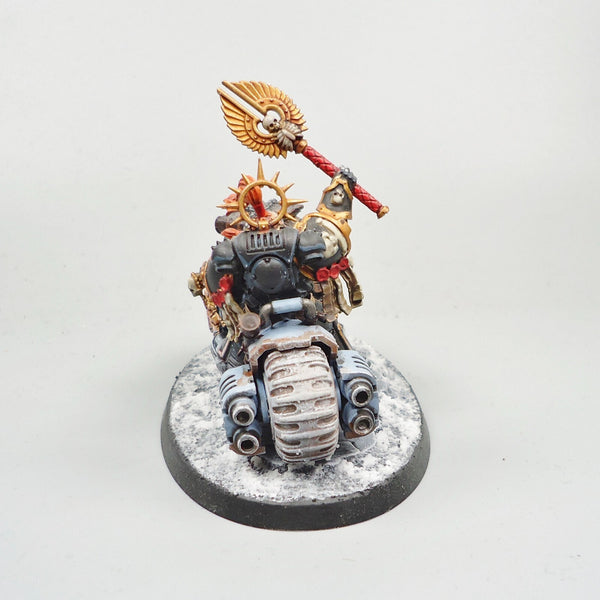 Warhammer 40k Space Wolves Chaplain On Bike Painted - Space Marines, GW, 40,000