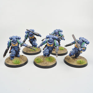 Warhammer 40k Ultramarines Assault Intercessors x5 Painted - Space Marines