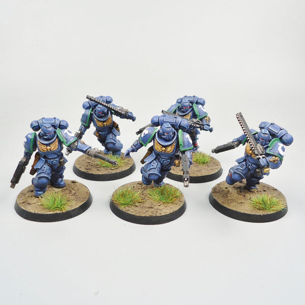 Warhammer 40k Ultramarines Assault Intercessors x5 Painted - Space Marines