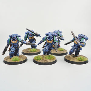 Warhammer 40k Ultramarines Assault Intercessors x5 Painted - Space Marines