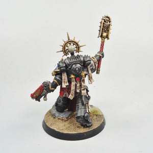 Space Marines Ultramarines Primaris Chaplain Painted - Warhammer 40k