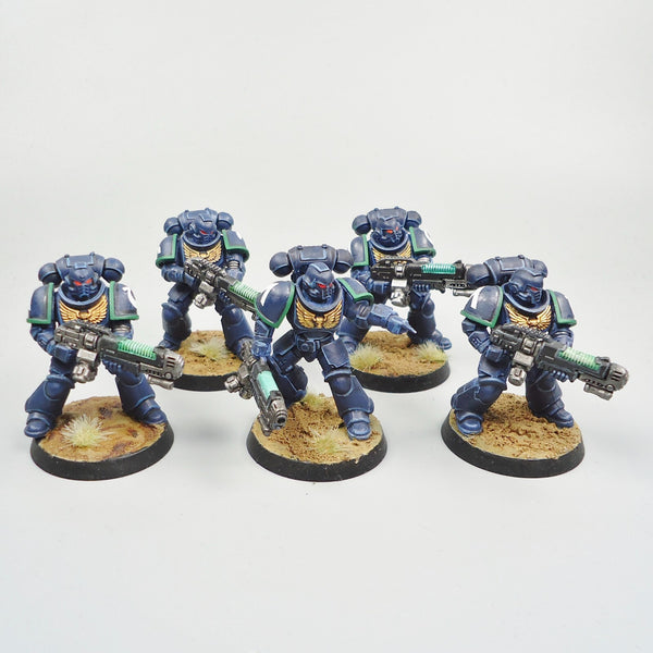 Warhammer 40k Ultramarines Hellblasters x5 Painted Space Marines
