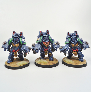 Warhammer 40k Space Marines Ultramarines Primaris Aggressors x3 Painted