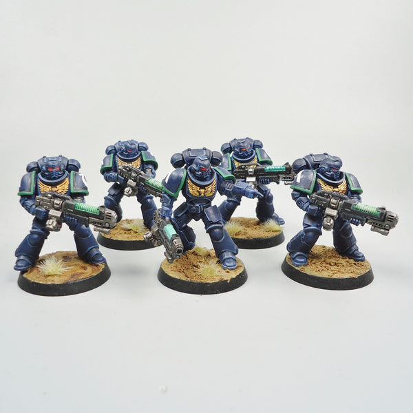 Warhammer 40k Ultramarines Hellblasters x5 Painted Space Marines