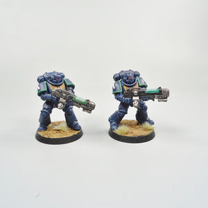 Warhammer 40k Ultramarines Hellblasters x5 Painted Space Marines