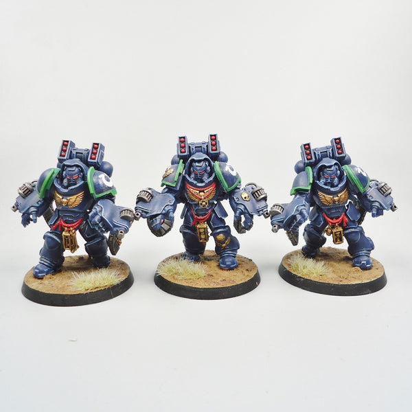 Warhammer 40k Space Marines Ultramarines Primaris Aggressors x3 Painted