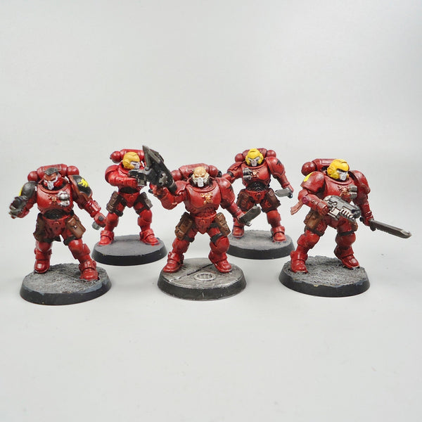 Blood Angels Reivers x5 Painted - Warhammer 40k Army Space Marines