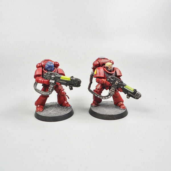 Blood Angels Hellblasters x5 Painted - Warhammer 40k Army Space Marines