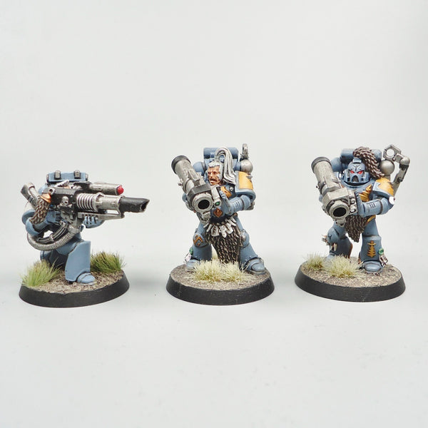 Space Wolves Heavy Weapons Marines x5 Painted - Warhammer 40k Army Space Marines
