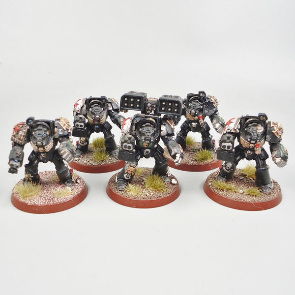 Black Templars Terminators x5 Painted - Warhammer 40k Space Marines