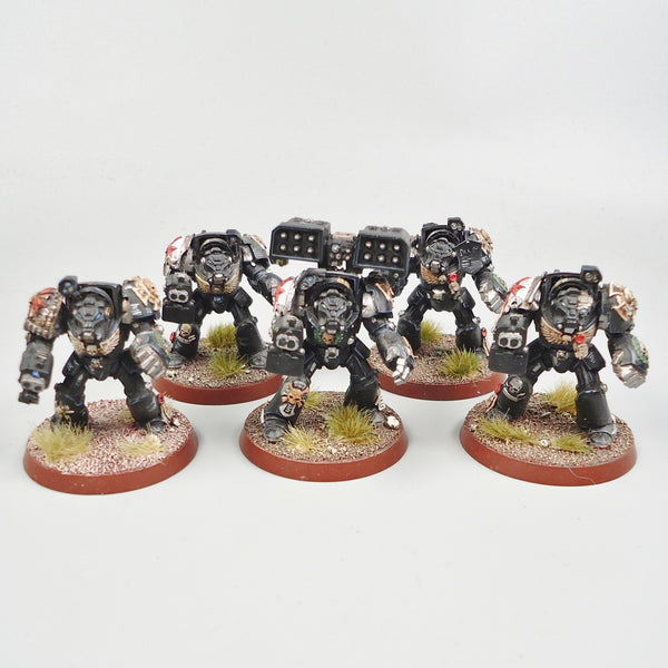 Black Templars Terminators x5 Painted - Warhammer 40k Space Marines
