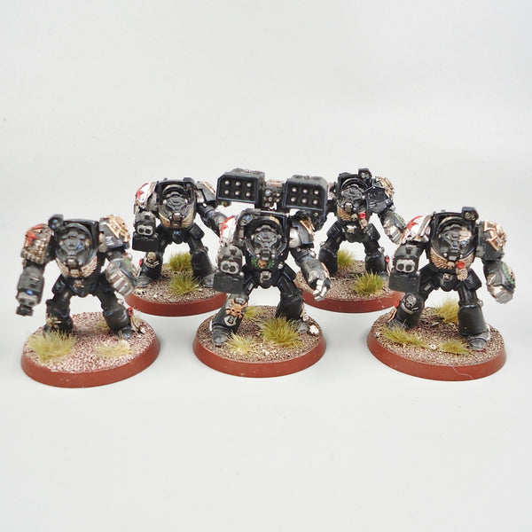 Black Templars Terminators x5 Painted - Warhammer 40k Space Marines
