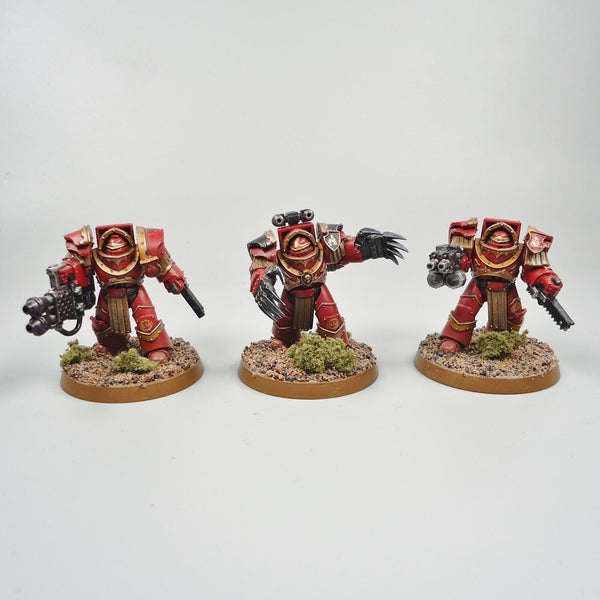 Blood Angels - Cataphractii Terminators x5 Painted  Warhammer 30k - Horus Heresy