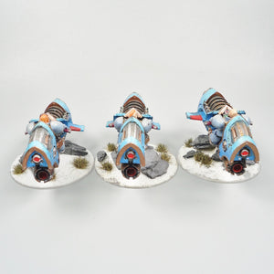 Space Wolves - Scimitar Jetbikes x3 Painted - Warhammer 40k - Space Marines