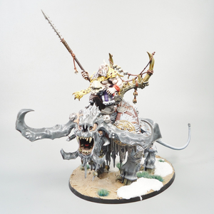 Ogor Mawtribes Frostlord On Stonehorn Painted - Warhammer Fantasy Age of Sigmar