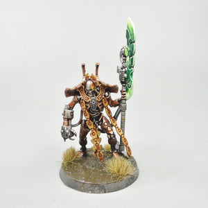 Necron Overlord Painted and Based - Warhammer 40k - Necrons