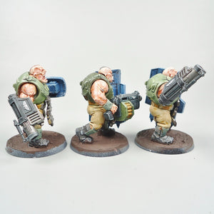 Warhammer 40k - Astra Militarum - Bullgryns x3 Painted - Imperial Guard